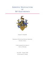 Additive Manufacture of RF Electronics