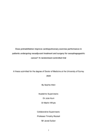 Does prehabilitation improve cardiopulmonary exercise performance in patients undergoing neoadjuvant treatment and surgery for oesophagogastric cancer?: A randomised controlled trial