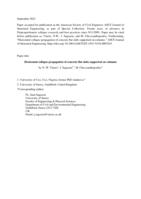 Horizontal collapse propagation of concrete flat slabs supported on columns