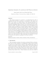 Quantum dynamics of a nucleon in the Fermi accelerator