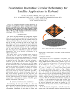 Polarization-Insensitive Circular Reflectarray for Satellite Applications in Ka-band