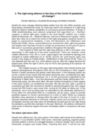 The right-wing alliance at the time of the Covid-19 pandemic: all change?