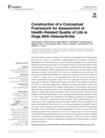 Construction of a Conceptual Framework for Assessment of Health-Related Quality of Life in Dogs With Osteoarthritis