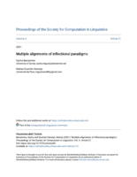 Multiple alignments of inflectional paradigms