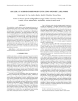 ARCA23K: AN AUDIO DATASET FOR INVESTIGATING OPEN-SET LABEL NOISE