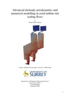 Advanced unsteady aerodynamics and numerical modelling in axial turbine rim sealing flows