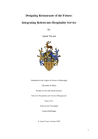 Designing Restaurants of the Future: Integrating Robots into Hospitality Service