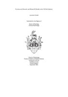 Psychosocial Hazards and Mental Ill Health in the UK Rail Industry