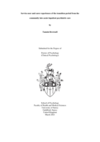 Service-user and carer experiences of the transition period from the community into acute inpatient psychiatric care