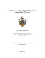 Machine Learning Applied to Video Monitoring of Sleep