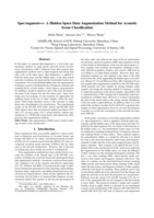 SpecAugment++: A Hidden Space Data Augmentation Method for Acoustic Scene Classification