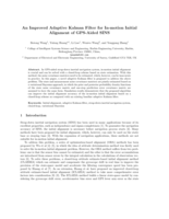 An Improved Adaptive Kalman Filter for In-motion Initial Alignment of GPS-Aided SINS
