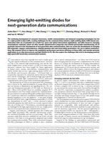 Emerging light-emitting diodes for next-generation data communications