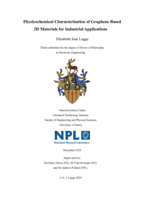 Physicochemical Characterisation of Graphene Based 2D Materials for Industrial Applications