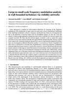 Large-to-small scale frequency modulation analysis in wall-bounded turbulence via visibility networks