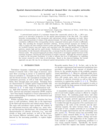 Spatial characterization of turbulent channel flow via complex networks