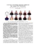 Anonysign: Novel Human Appearance Synthesis for Sign Language Video Anonymisation