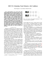 MDN-VO: Estimating Visual Odometry with Confidence