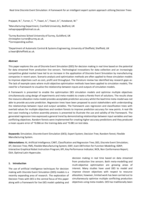 Real-time discrete event simulation: a framework for an intelligent expert system approach utilising decision trees