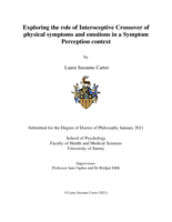 Exploring the role of Interoceptive Crossover of physical symptoms and emotions in a Symptom Perception context