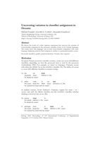 Uncovering variation in classifier assignment in Oceanic