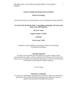 ‘In Search of the Borderline Male’: Counselling psychologists’ talk about male clients with a BPD diagnosis