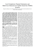 Low-Complexity Channel Estimation and Multi-User Detection for Uplink Grant-Free NOMA Systems