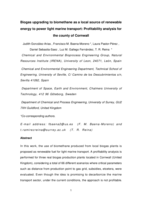 Biogas upgrading to biomethane as a local source of renewable energy to power light marine transport: Profitability analysis for the county of Cornwall