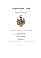 Essays in Game Theory