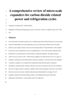 A comprehensive review of micro-scale expanders for carbon dioxide related power and refrigeration cycles