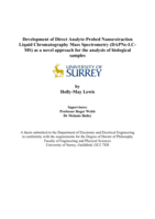 Development of Direct Analyte-Probed Nanoextraction Liquid Chromatography Mass Spectrometry (DAPNe-LC-MS) as a novel approach for the analysis of biological samples