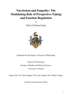 Narcissism and Empathy: The Modulating Role of Perspective-Taking and Emotion Regulation