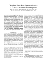 Weighted Sum Rate Optimization for STAR-RIS-Assisted MIMO System