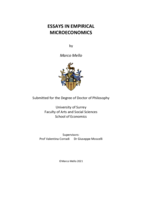 Essays in Empirical Microeconomics