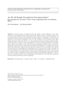 Are We All Equally Persuaded by Procedural Justice?: Re-examining the Invariance Thesis Using Longitudinal Data and Random Effects