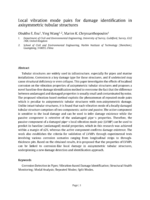 Local vibration mode pairs for damage identification in axisymmetric tubular structures