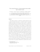 The natural frequency of drum-deployed thin-walled open tubular booms