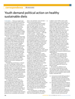 Youth demand political action on healthy sustainable diets