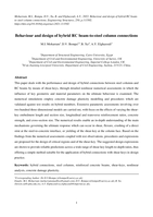 Behaviour and design of hybrid RC beam-to-steel column connections
