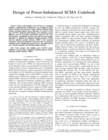 Design of Power-Imbalanced SCMA Codebook