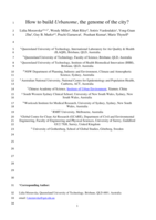 How to build Urbanome, the genome of the city?