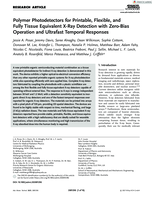 Polymer Photodetectors for Printable, Flexible, and Fully Tissue Equivalent X-Ray Detection with Zero-Bias Operation and Ultrafast Temporal Responses