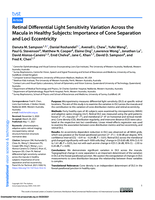Retinal Differential Light Sensitivity Variation Across the Macula in Healthy Subjects: Importance of Cone Separation and Loci Eccentricity