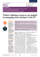 Which wellbeing resources are helpful in managing stress during Covid-19?