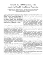 Towards 6G MIMO Systems, with Massively-Parallel Non-Linear Processing