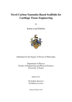 Novel Carbon Nanotube-Based Scaffolds for Cartilage Tissue Engineering