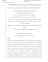 A global perspective of the current state of heavy metal contamination in road dust