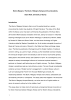 Before Margery: The Book of Margery Kempe and its antecedents