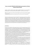 Easy to assemble PDMS/CNTs/PANI flexible supercapacitor with high energy-to-power density