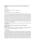 ASL-SLAM: An Asynchronous Formulation of Lines for SLAM with Event Sensors
